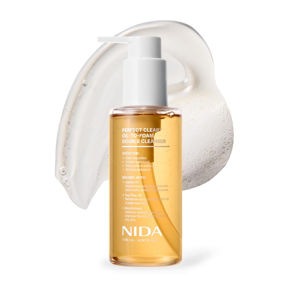 NIDA Perfect Clear Oil-to-Foam Double Cleanser 145ml bottle