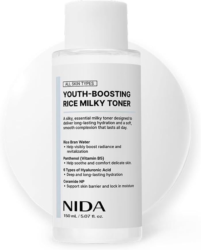 NIDA Youth-Boosting Rice Milky Toner 150ml bottle