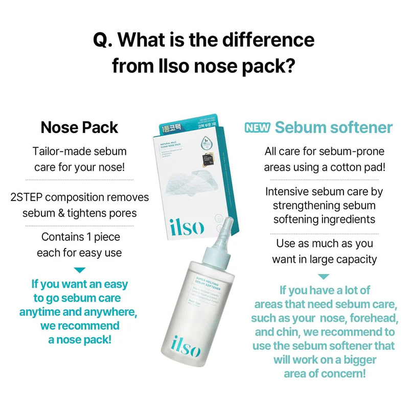Sebum softener vs traditional nose pack comparison